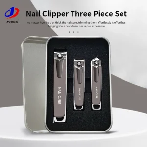 High End Sharp Stainless Steel Nail Clipper Oblique Mouth Nail Trimming and Manicure Tool Set