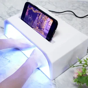 High Power 120W Both Hands Design Nail Lamp Rechargeable for Convenient Use Auto Sensing Nail LED Lamp