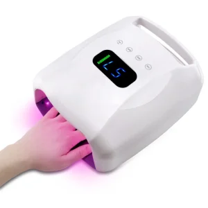 High Power 96W Battery Capacity Red Light Cordless Nail Lamp Professional with Customize Private LOGO