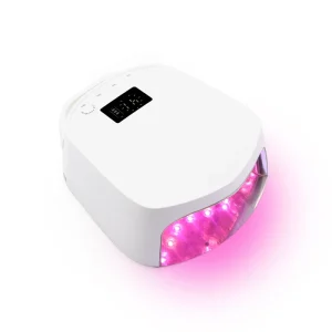 High Power 96W Rose Color Rechargeable UV Led Gel Polish Nail Lamp Large Space Cordless Professional Salon Manicure