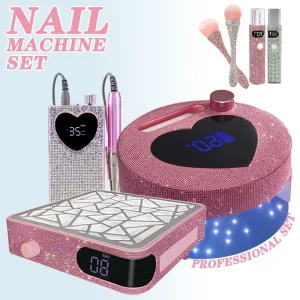 High Power Rechargeable Plastic UV LED Professional Mini Nail Set Removable Portable Wireless Cordless Design Liquid Solid