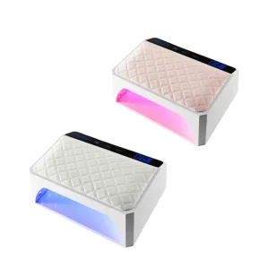 High Power UV LED Nail Lamp for Two Hands Rechargeable with 28800mAh Battery Hand Pillow IV Lamp for Nails
