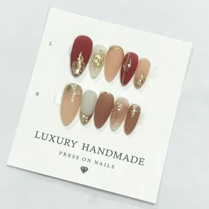 High Quality 100% Hand Painted Acrylic Press Nails Glue Beautiful Luxury Full Cover 3D Handmade