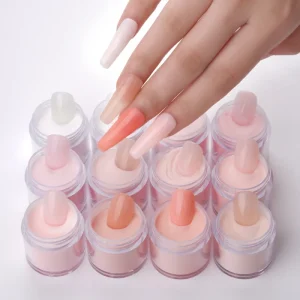 High Quality 10g Nude Color Nail Crystal Acrylic Powder Fast Dry for Skin Decoration