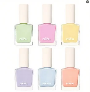 High Quality 15ml Organic Water Based Nail Polish Lacquer Quick Dry Gel Top Coat Long Lasting Shiny Finish Halal Certified Peel