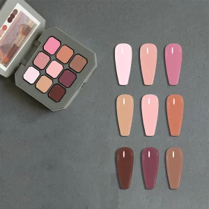 High Quality 24ml Reflective Gel Nail Polish 9 Colour Solid Uv Gel Nail Art Gel Polish Set