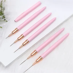 High Quality 5 Piece Nail Art Brushes Set Professional DIY Manicure Pen Painting Tools Home Use Nylon Liner Nail Brushes
