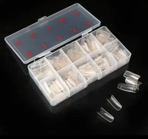 High Quality 500 Tips Full Cover 3colors Gel Polish Nail Art Tips Oval Fingernails Nail Tips