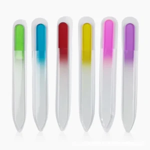 High Quality 6 Colors Sponge Double Side Professional Nail File & Buffer 6pc Pack Clear Rainbow Salon Use