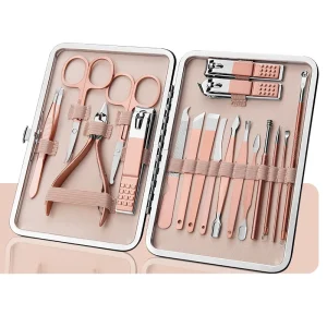 High Quality 7 10 18Pcs Set Multifunction Nail Clipper Set Stainless Steel Nail Scissors Cutter Tweezers Pedicure Care Set