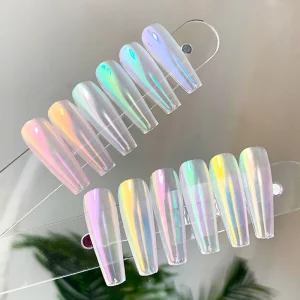 High Quality Aurora Fairy Magic Mirror Powder DIY Cross Border Supply Translucent Ice Nail Art Decoration Mermaid Magic Color