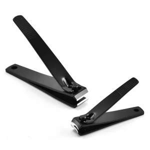 High Quality Black Stainless Steel Nail Clippers Cutter (BT2012) Curved Blade Design Durable Professional Easy Finger