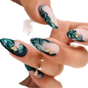 High Quality Custom 3D Full Cover False Nails Set Exquisite Design Press On Acrylic Artificial Fingernails Square Fashionable