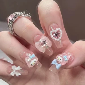 High Quality Custom Press on False Nails Design Trendy INS Style Nails for Women