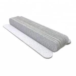 High Quality Custom Printing Logo Wooden Nail File Disposable Double Side Zebra Nails Filer Buffer