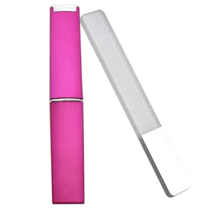 High Quality Custom Washable Nano Glass Nail File Nail Art Tools Mini Crystal Nail File With Case