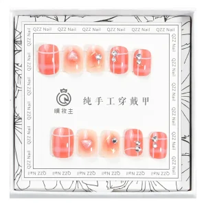 High Quality Design Art Press on Nails Short False Nails Artificial Fingernails for Women