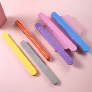 High Quality Disposable Sponge Nail File Dual Sided Sandpaper Manicure Sanding Beauty Buffer