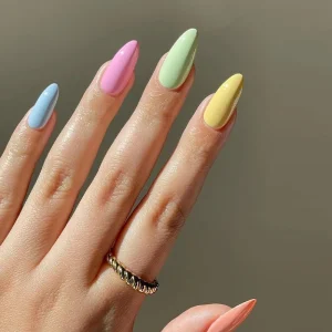 High Quality Factory OEM New Style Almond Colorful Press on Nails False Nail