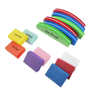 High Quality Factory Price Half Moon Nail Buffer Professional Custom Logo Mini Nail File Small Buffer Nail