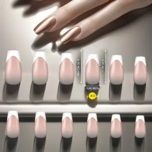High Quality Full Cover French Line Soft Gel Nail Tips Oval shaped Acrylic False Nails Press On Solid Color Artificial Nails