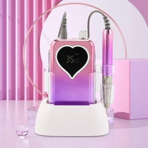 High Quality Gradient Color Professional 35000rpm Portable Rechargeable Electric Manicure And Pedicure Nail Drill Machine