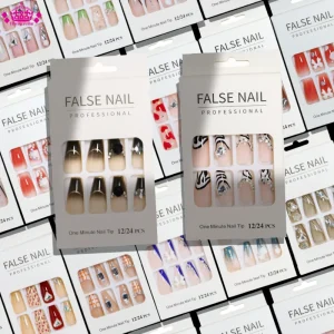 High Quality Handmade Press on Nails with Glue OEM ODM Private Label False Nails Artificial Fingernails