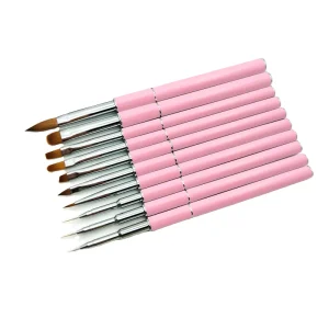 High Quality Kolinsky Acrylic Nail Painting Thin Cuticle Molding Dual Form Tips Nail Art Gel Builder Brush on Nails