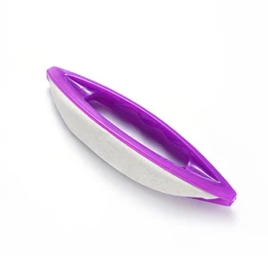 High Quality Manicure Care Art Tools Sheep Leather Chamois Nail Polish Buffer File for Nails Wax Cream