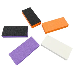 High Quality Manicure Kit Accessories Square Polishing Double Sided Medium Sponge Nail Buffer File Blocks