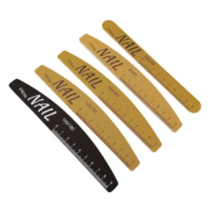 High Quality Mini Sponge File with Scale&nail Shape for Reusable Nail Art Tools Wooden Nail File and Buffer