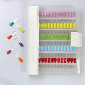 High Quality Nail Gel Polish Color Testing Tools Separable Magnetic Design Nail Oil Color Try on False Nail Tips Showing Book