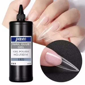 High Quality Nail Glue Gel for Nail Tips Non Toxic UV Gel Polish 1kg Bulk Bottle Eco friendly UV Gel for Nail Salon PJ 34