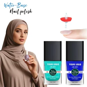 High Quality Nail Supplier Air Dry Non Toxic Vegan Long Lasting Breathable Halal Water Base Nail Polish
