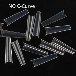 High Quality No C Curve Clear Natural Color Square Coffin XXL Nail Tips 500pcs Bag Box Pack