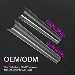 High Quality Price New Arrival Extra Long XXL Non C Curve Coffin Nail Tips 504 360pcs bag