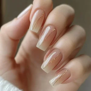 High Quality Pure Color ABS Artificial Nails Medium Style Stick On Nails Design Ballet Press On Nail Collection