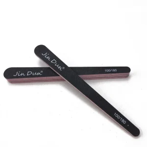 High Quality Round Black Nail File 100 180 Nail File Buffer Disposable Nail File