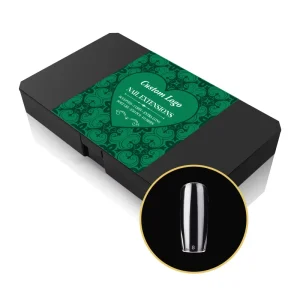 High Quality Soft Gel Nail Tips Full Cover 14 Size Tapered Square Nail Tips in Boxes