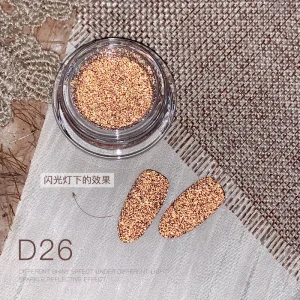 High Quality Sparkling Nail Powder Silver Reflective Nail Art Glitter Shiny Pigment for Nails Decorations
