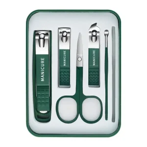 High Quality Stainless Steel Curved Blade Nail Clipper Set with Wide Jaw Opening for Baby Toddler & Adult Use