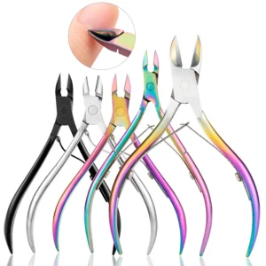 High Quality Stainless Steel Rainbow Cuticle Nail Clipper Nail Cuticle Nipper Nail Cutter Nail Care Tool