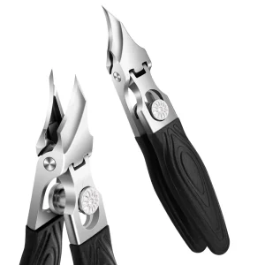 High Quality Stainless Steel Sharp Slanted Nail Clippers Curved Blade Wide Jaw Opening Professional Design Durable Portable for
