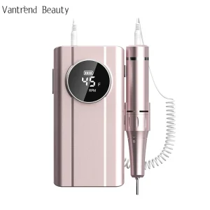 High Speed 45000RPM Nail Drill Rechargeable Electric E File Ultra Quiet LED for Professional US Nail Technicians