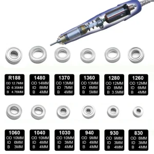 High Speed Dental Hand Grinder Micro Motor Handpiece Stainless Steel Mini Ball Bearing For STRONG 102 105L Nail Drill Restaurant