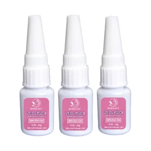 High Viscosity Brush On Nail Glue 20g Fast Dry Strong Hold Glue For False Nail Tips Press On Nails Adhesive Box Packing