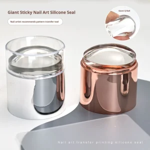 High Viscosity Giant Sticky Silicone Nail Stamper DIY Nail Art Printing Tool with Transfer Stamping Tools