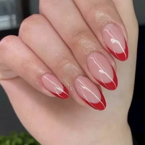 High end ABS Almond Shape French Press on Wearable Nail Tips Full Cover 24pcs with Simple Fashionable Design
