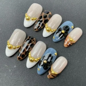 High quality Factory Handmade Press on Nails Almond Shape European and American Style Reusable