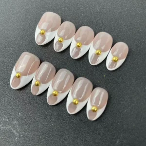 High quality Factory Handmade Press on Nails Almond Shape Reusable